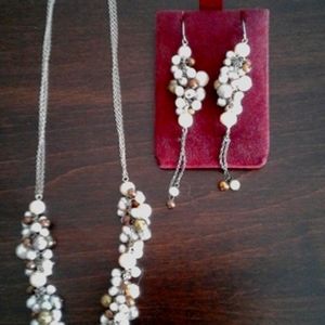 Necklace with matching earrings